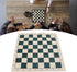 Alomejor Portable Chess Board, 34.5x34.5cm PVC Soft Tournament Chess Set for Travel Camping