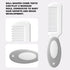 5 Baby Grooming Kit with Storage Pouch Baby Brush Soft Bristles pcs-Infant Brush, Rounded Comb, Safety Scissors, Nail