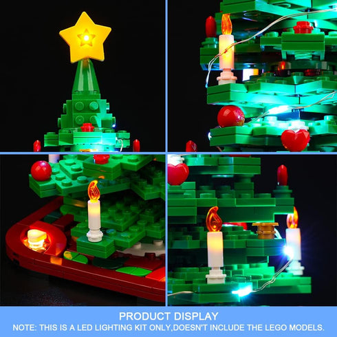 VONADO Led Light Kit for Lego Christmas Tree 40573, Decoration Lighting Kit for Building Toy Block