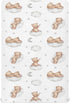 Vvfelixl Crib Sheets for Boys & Girls, Teddy Bears Clouds Pattern, Neutral,