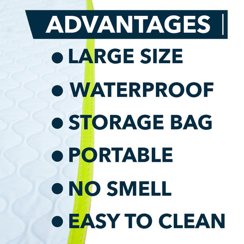 Portable Waterproof Changing Pad, Large Size 25.5”x31.5”, Foldable Wipeable Diaper Changing Mat for Boys & Girls