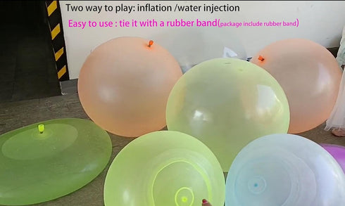 36'' Water Filled Bubble Ball - Inflating TPR Ball for Adults, Creative Water Injection Bubble Toy for Outdoor Fun