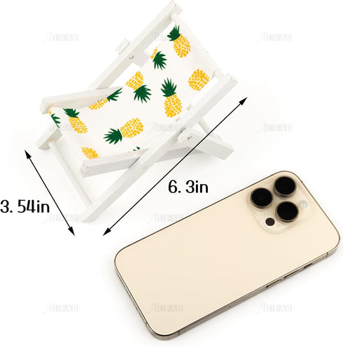 AUEAR 3 Pcs Miniature Foldable Chair Accessory Deck for Decoration, 1:12 Scale (Style A)