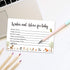 Giftideaworkshop 50 Woodland Baby Shower Wishes and Advice Cards for Mom-to-Be, 4X6 inch