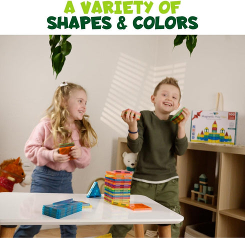 136 2 3-12, Set Magnet Tiles for Kids PCS with Cars Bases, STEM Magnetic Tiles for Toddlers, Educational Learning Toys