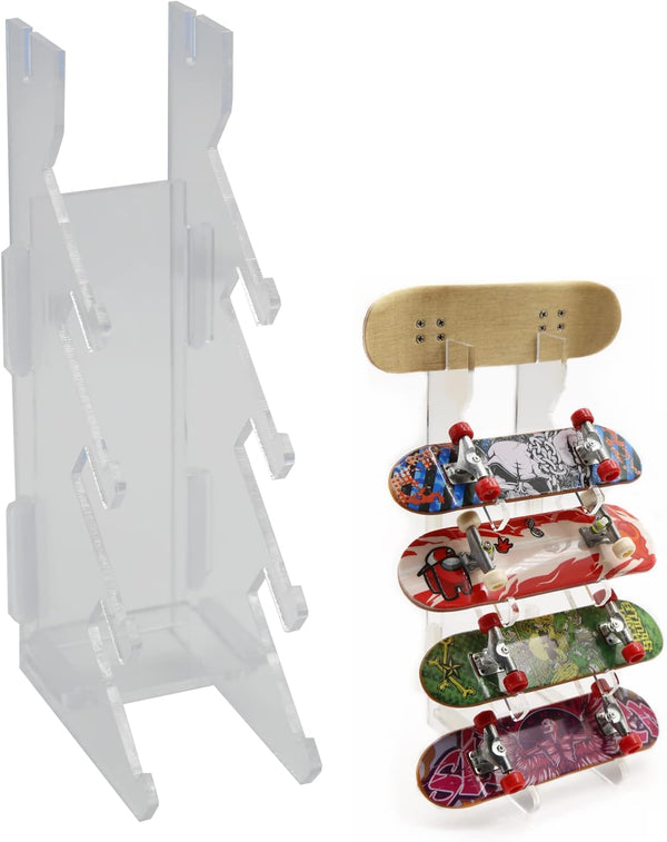 Finger Skateboard Display Rack, Pro Finger Board Racks Floor Stand, Five-Layer Skateboard Holder for Mini Skateboards