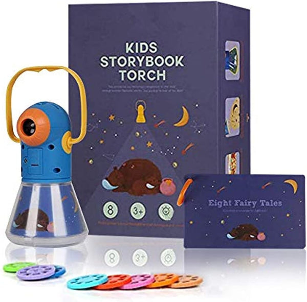 Matteobenni Kids Multifunctional Story Projector, Night Lights Projector Storybook Toy, Educational Toys Gifts