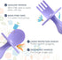 Nooli Toddler Utensils, Toddler Forks, Silicone Baby Spoon, BPA Phthalates-Free, Dishwasher Safe, Lavendar
