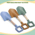 LNCOJOLM 4-12, Wood Handle Beach Shovel Snow Toy for Kids Digging, Sand Spade Sandbox Toy for Kids Safe Plastic Garden