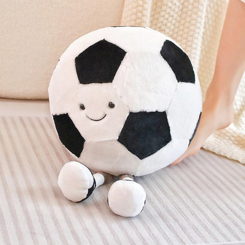 13 Inch Stuffed Sports Balls Toy - Creative Football Doll Plush Soft Toy Cushion for Kids Gift