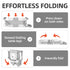 WyfKyd 0-36 Collapsible Baby Bathtub for Newborns to Toddler with Real-time Temp Monitor & Floating Cushion,Portable
