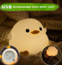 DREAMING MY DREAM Cute Duck Lamp,Do Do Duck Night Light,Silicone Squishy Nursery Bedside Lamp,USB Rechargeable Touch