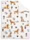 SqtmuHLuo Baby Blanket for Boys Girls Poodle Flannel Baby Swaddle Blankets Dog Crib