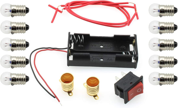 FDXGYH Electrical Circuit Experiment Kit, DIY Circuit Experiment Small Bulb Lights Up Kit
