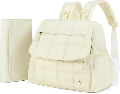 Telena Diaper Bag Mini Diaper Backpack with Changing Pad, Puffer Baby Travel