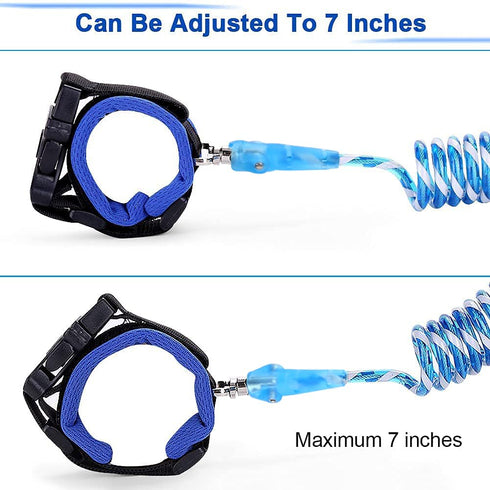 Reflective Anti Lost Wrist Link, Baby Leash with Upgraded Safety Locks for Kids, Anti Lost Wrist Link (Blue 8.2 Ft)