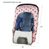 Carseat Cover for Girls, Winter Baby Car Seat Covers for Infant, Baby Carrier Cover Canopy with Window Zipper, Thick