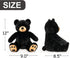 WEIGEDU Black Teddy Bear Stuffed Animals Plush Toys, Stuffed Black Bear, Teddy Bear Plush Toys for Boy Girl Kids