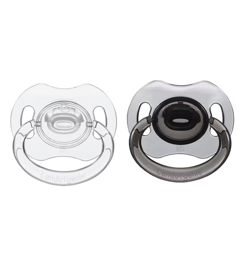 Landofgenie Adult Pacifiers Set Large Shield Transparent Design Pacifier Bone Shape Pacifiers