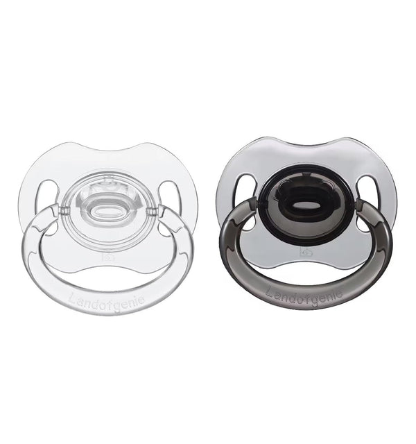 Landofgenie Adult Pacifiers Set Large Shield Transparent Design Pacifier Bone Shape Pacifiers