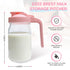 Riznpo 2 PACK 32OZ Breast Milk Pitcher Glass Breastmilk Pitcher with Lids Leak-proof Wide-mouth Mason Jar