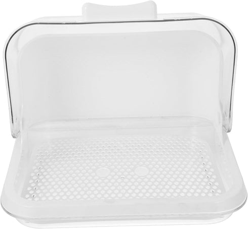 Toyvian Bottle Drying Box with Transparent Cover Milk Bottle Drainer and Storage