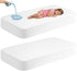 VOPHIA 2Pack Waterproof Crib Mattress Protector,Cotton 52X28 Fitted Crib Sheets Crib Mattress Protector