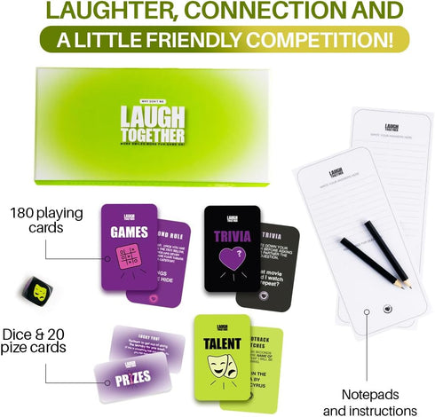 200 2 Why Dont We Laugh Together? - Couples Games with Cards: Talents, Games, Trivia | Win Fun Prizes for Players |