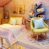 1:24 GuDoQi DIY Miniature Dollhouse Kit, Tiny House kit with Furniture and Music, Miniature House Kit Scale, Great
