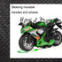 Pull Back Motorcycle Toys, Tiny Gift with Music Lighting, Race Motorcycles for Boys Age 3-8 (Green)