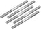 uxcell M2x25mm Pushrod Connector, Stainless Steel Rod Linkage for RC Boat, Car, Airplane, Helicopter, 5pcs