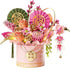 Mini Bricks Flower Building Sets, Pink Artificial Flowers with Light, Unique Home