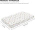 Winpema 28"x52" Flowers and Rainbow Fitted Crib Sheet Floral Style Baby Crib Sheet Fit Standard Crib and Toddler