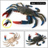 Realistic Crab Marine Animal Model Toys, 2 Pcs Simulated Sea Life Animals Figurine Collection for Science Educational