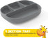 Set, 6 Baby Feeding Piece - Pebble Gray - Includes Suction Bowl, Plate, Silicone Bib, Spoon, Fork for Toddlers & Kids