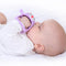 Smily Mia Penguin Teethers, Silicone Teething Toys for Babies 0-6 Months, Hand Teether for Infants, Light Purple