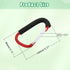 Yinpecly 3Pcs Stroller Hooks by Baby,5.51 inch Length Large Stroller Hooks for Mommy,Convenient Organizer Hook Bag Clips Pram Pushchair Grocery or Diaper Bags Holder, Red