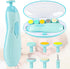 Trimmer 6 Baby Nail Electric with with a Nail Clipper, Polish Grooming Kit with Grinding Head - LED Light Safe Nail
