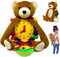 Buckle Toys Bear Backpack - Toddler Backpack & Stuffed Animal Learning Activity