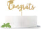 Gold Glitter Congrats Cake Topper, Graduation Party Decorations for 2022 High School/College/Senior