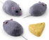 Tipmant Mini Sized RC Mice IR Remote Control Rat Mouse Animal Prank Joke Toys for Cat Dog Kids Christmas Gifts (Grey)