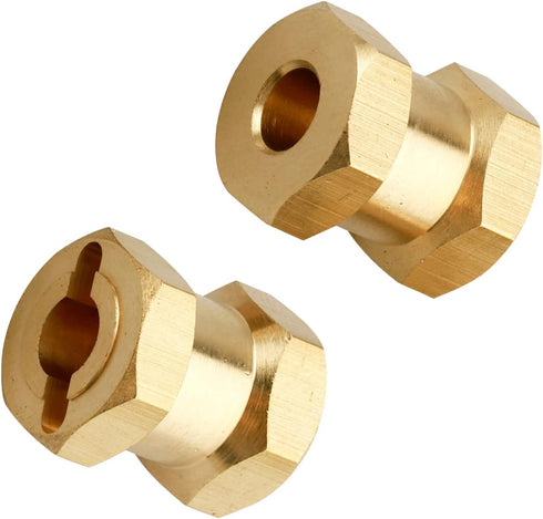 4PCS CrazyHobby Brass Wheel Hubs Extensions, 12mm Wheel Spacers Hex Drive Adapter for 1/10 RC Crawler Axial SCX10 &