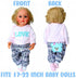 Pink Reborn Dolls Baby Clothes for 17-22 Inch Newborn Girl, Baby Doll Clothing Sets and Accessories