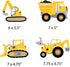 Bulldozer Set 20 Big Dot of Happiness Dig It - Construction Party Zone - Dump Truck Backhoe Excavator Decorations DIY