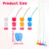 Ptwola 40 Pack Teeth Saver Necklace Milk Tooth Storage Box Tooth Fairy Box Lost Teeth Holder Container Colorful Lovely