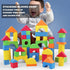 138 Set, 18+ 1-3 Foam Blocks for Toddlers, Pieces EVA Soft Stacking Building Blocks Toy Early Learning Construction
