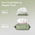 6 Pack, 99% Bc Babycare Cloud Moist Baby Travel Wipes, On The Go Pocket Size, Ultra Thick, Water, Unscented