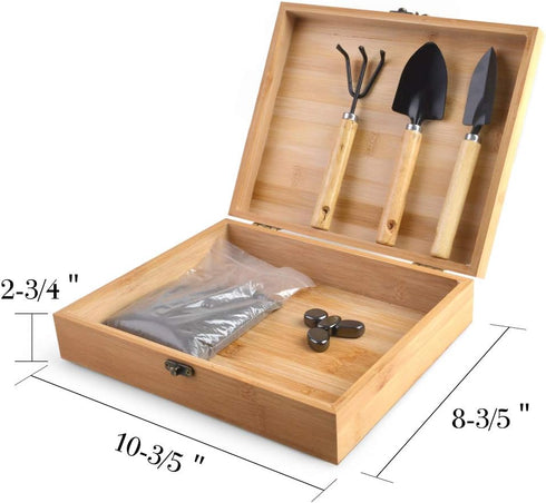 1.5 Lbs 4 3 SPACECARE Magnetic Zen Sand Garden with Iron Fillings, Magnets and Tools, Wooden Box Toy for Science