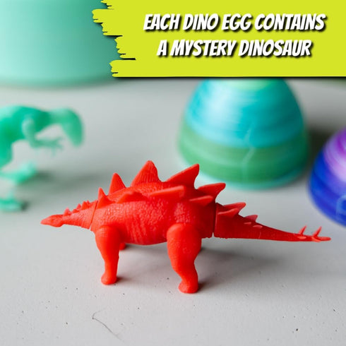 6 Pack 3 The Eggmazing Egg Decorator | Glow in the Dark Dinomazing Dinosaur Eggs | Refill | Eggs with Dinosaurs Inside