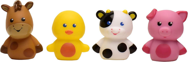 Magic Years Plastic Finger Puppets, 4 Piece Farm Animals